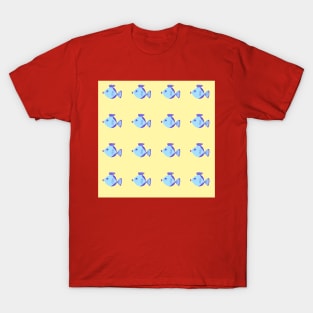 Small fish pattern T-Shirt